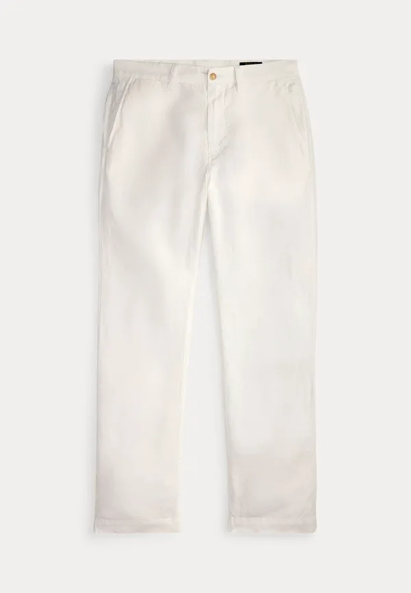 Классические брюки-чиносы bedford из льна и хлопка Polo Ralph Lauren, White — фото 4