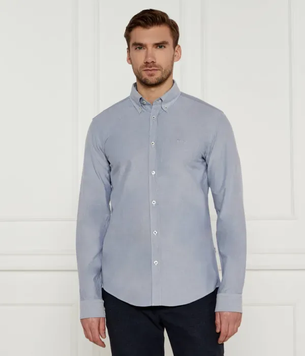 H-Roan-Bd-E-C1-243 Рубашка slim fit Boss, синий