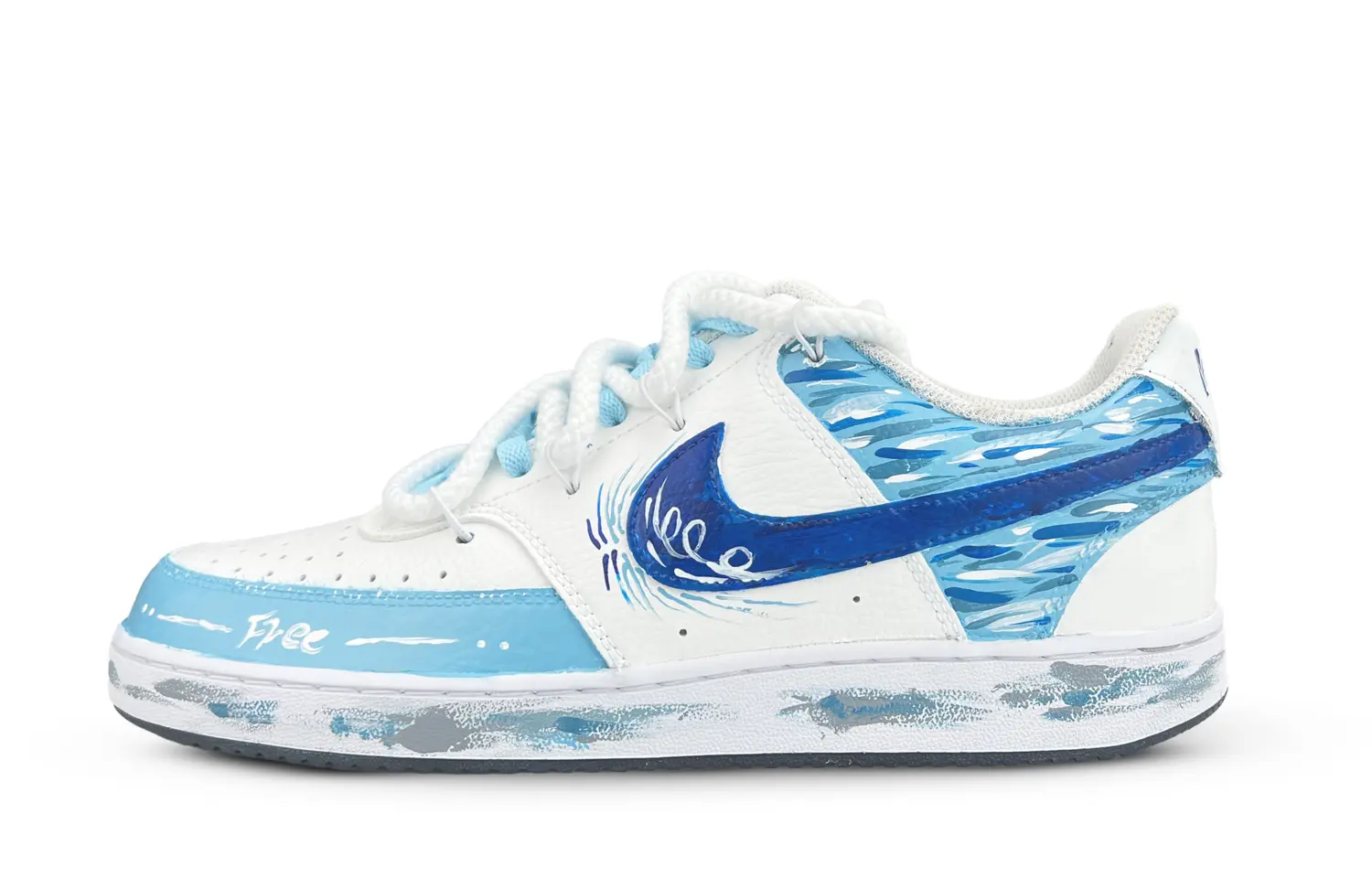 

Nike Кроссовки для скейтбординга Court Vision 1 Cloud Wave Low, мужские, небесно-голубые