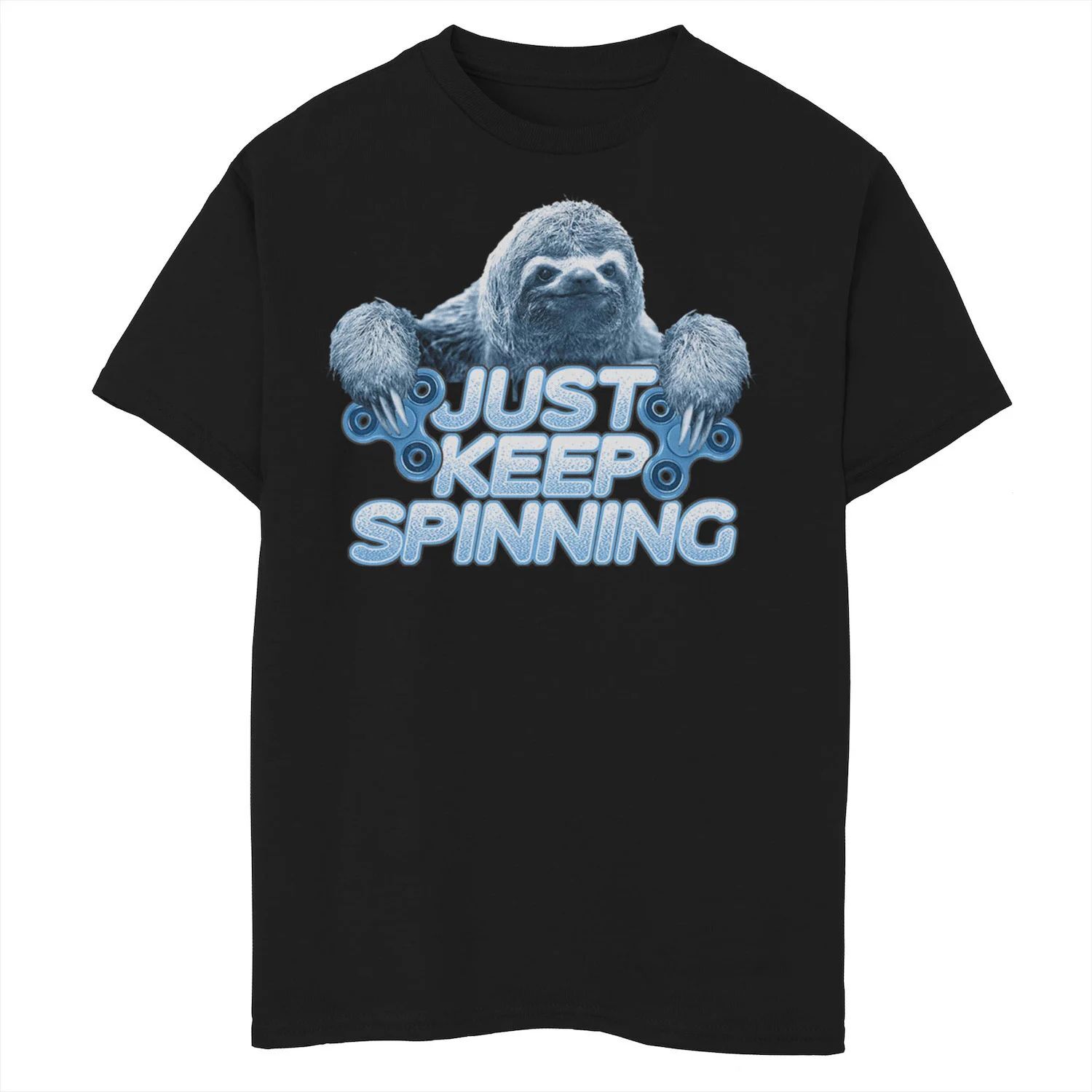 

Футболка Fidget Spinner Sloth Just Keep Spinner для мальчиков 8–20 лет с рисунком Unbranded