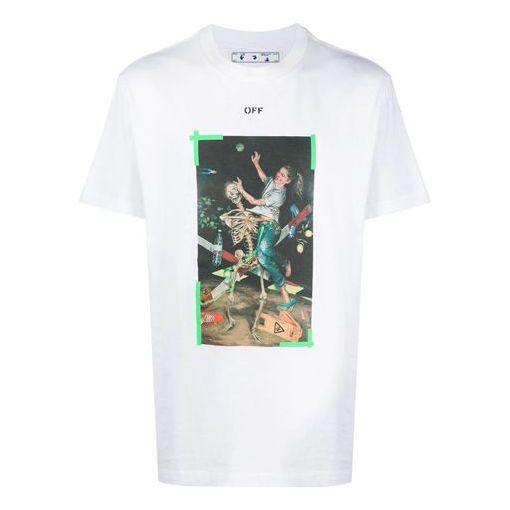 

Футболка painting printing short sleeve white Off-White, белый