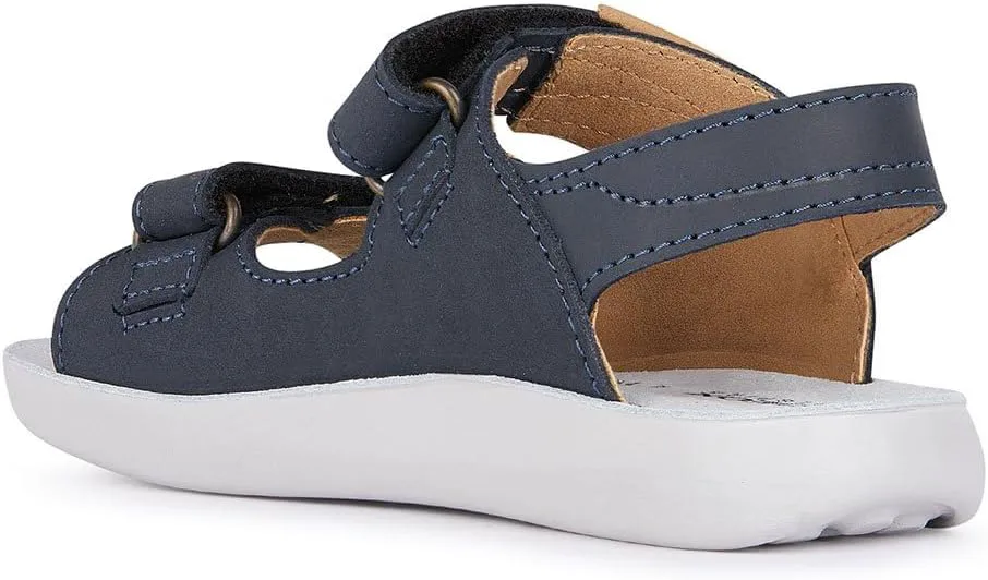 Шлепанцы Geox Boy's Sandal Lightflop 3 (Little Big Kid), темно-синий — фото 2