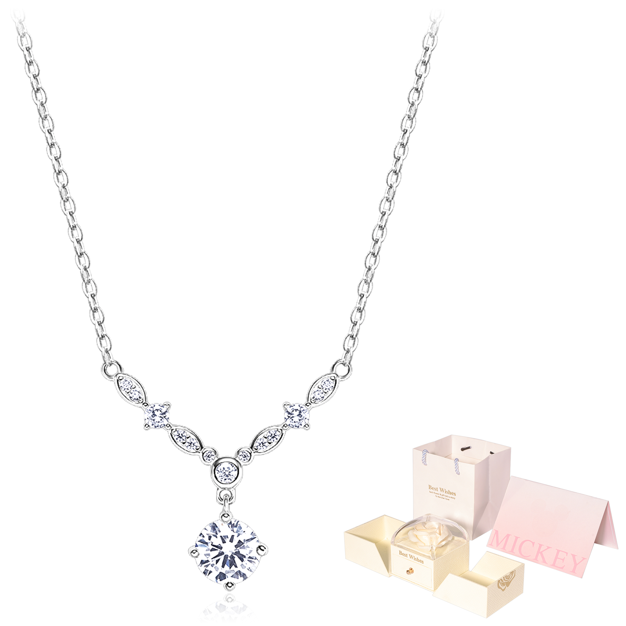 

Disney Ожерелье из стерлингового серебра 925 пробы для женщин