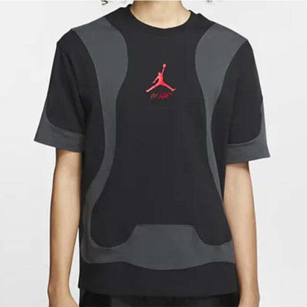 Футболка Air Jordan x OFF-WHITE Crossover Back Large Logo Short Sleeve Asia Edition Black, черный — фото 3