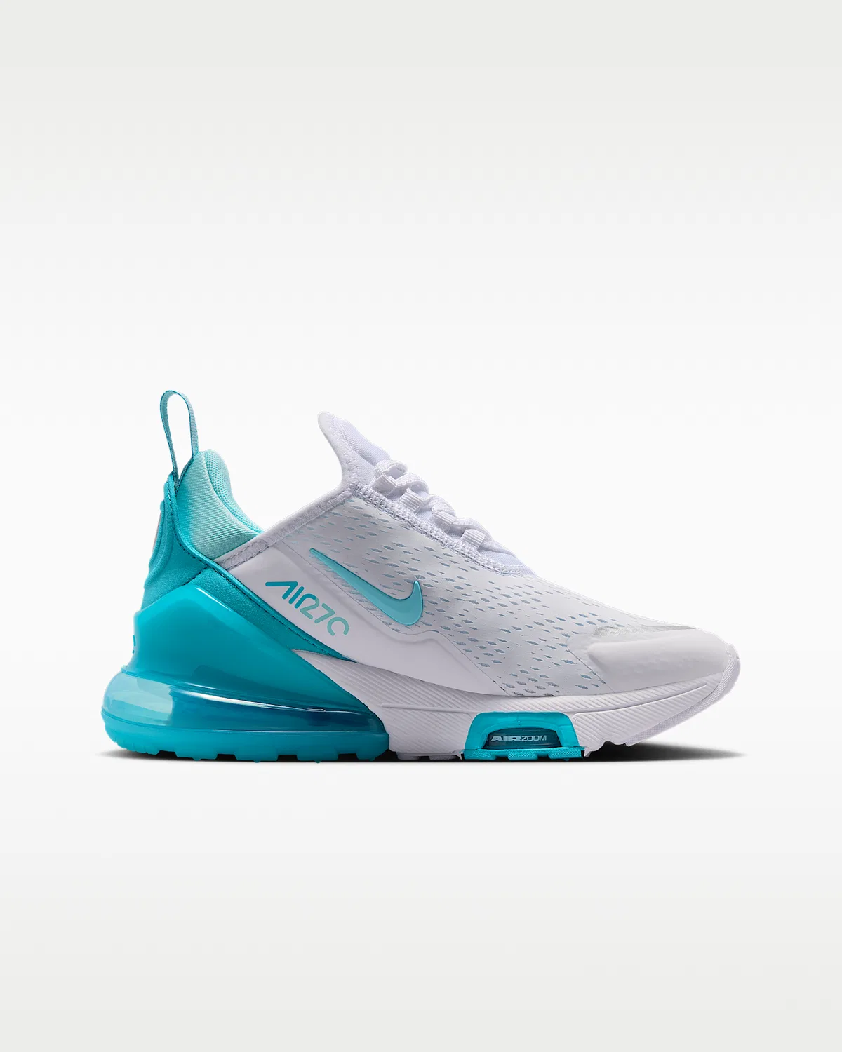 Кроссовки Nike Air Max 270 Premium для детей, White/Copa/Teal Tint/Chlorine Blue — фото 3