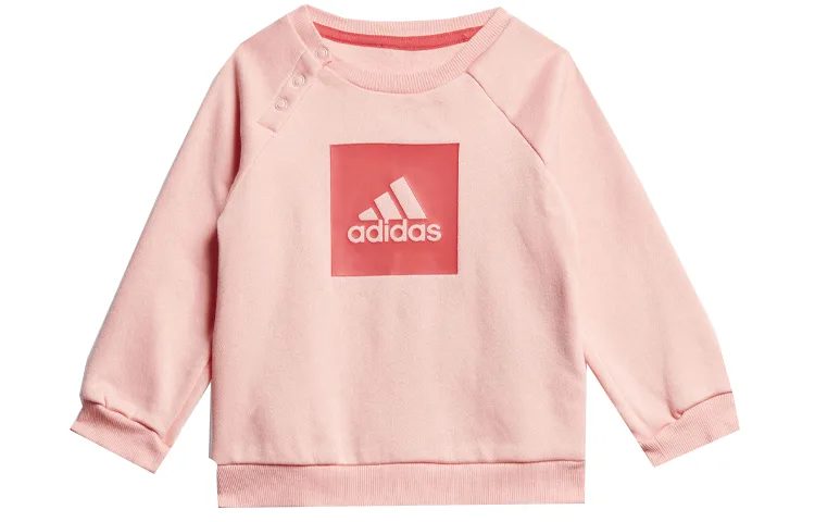 Adidas Детская повседневная спортивная одежда розового цвета — фото 4