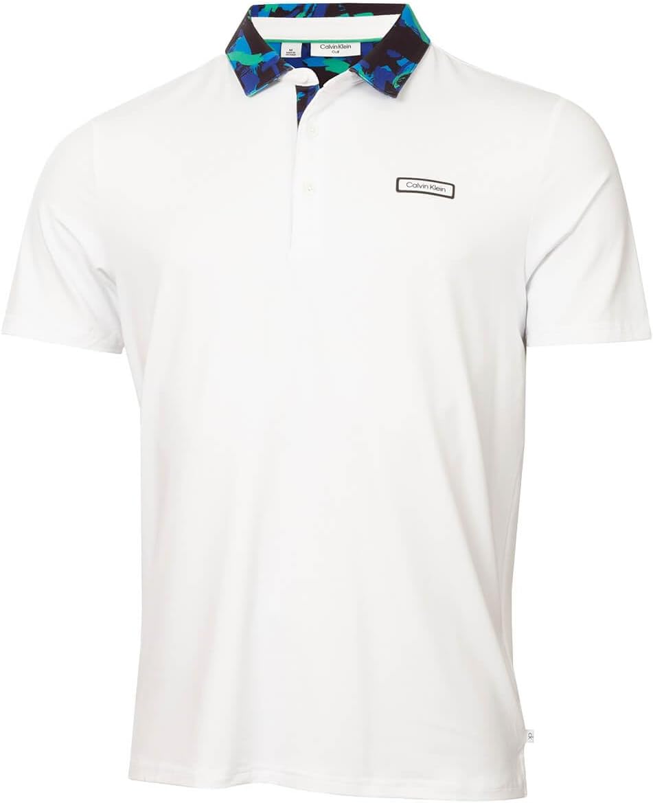 

Мужская дышащая рубашка-поло для гольфа Calvin Klein Seabury с разноцветным принтом, White, Белый, Мужская дышащая рубашка-поло для гольфа Calvin Klein Seabury с разноцветным принтом, White