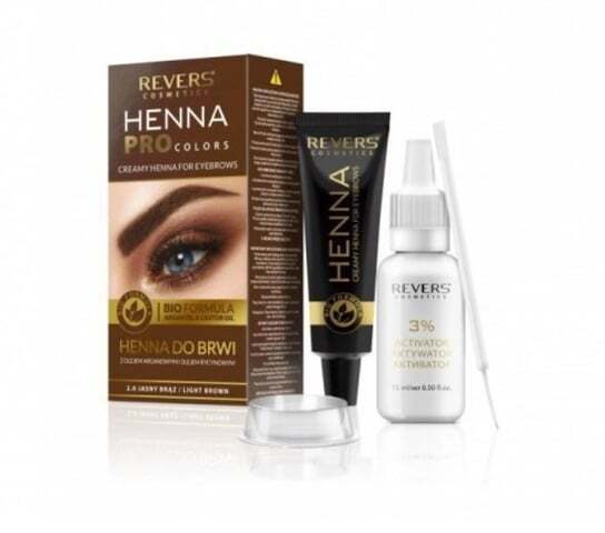 

Кремовая хна для бровей HENNA PRO COLORS - светло-коричневый, Revers