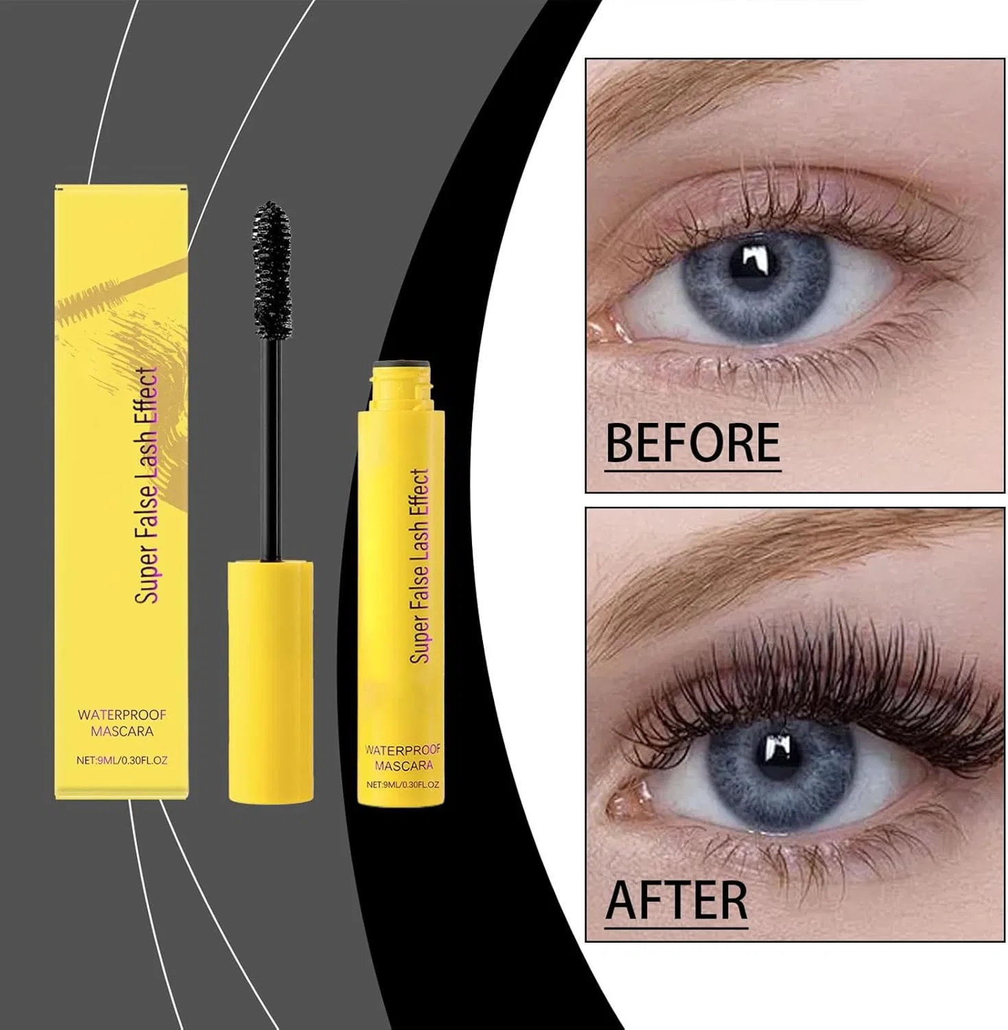 Тушь для ресниц водостойкая Volume Up Mascara, 1 шт., черный — фото 2