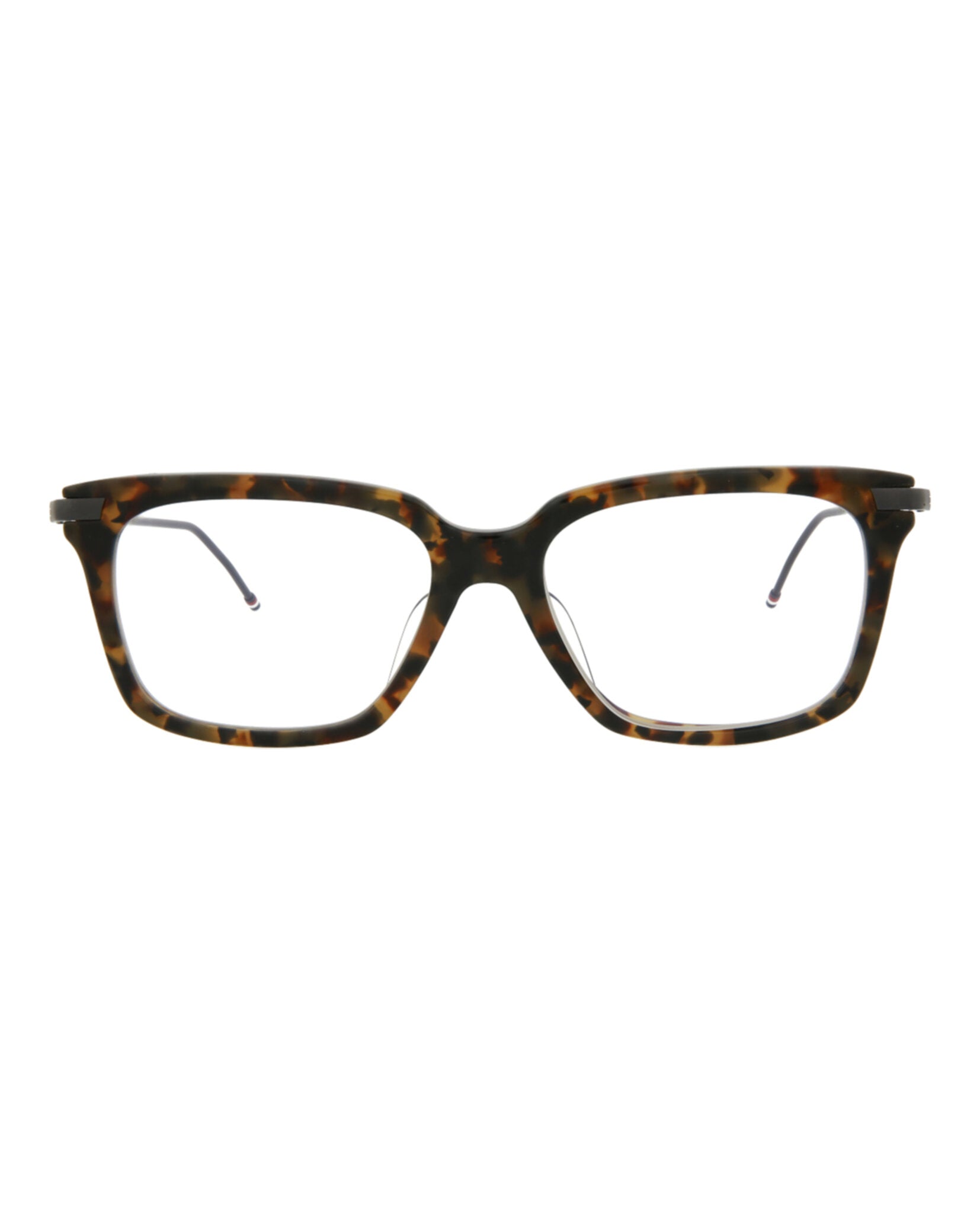 

Оптические оправы из ацетата с квадратной оправой Thom Browne, цвет tokyo tortoise/black transparent