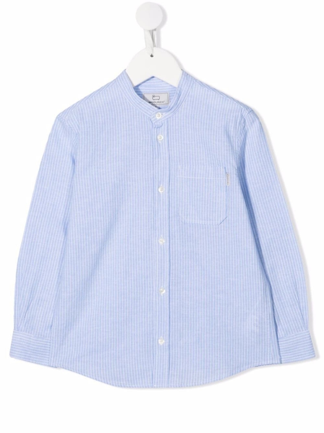 

Woolrich Kids рубашка в полоску, синий