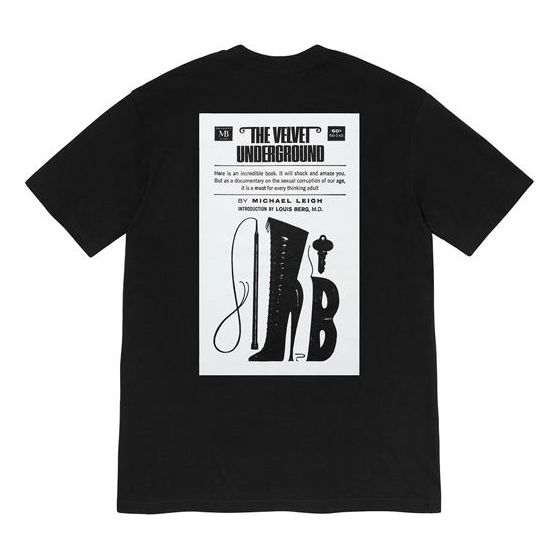 

Футболка fw19 week 4 x the velvet underground tee Supreme, черный