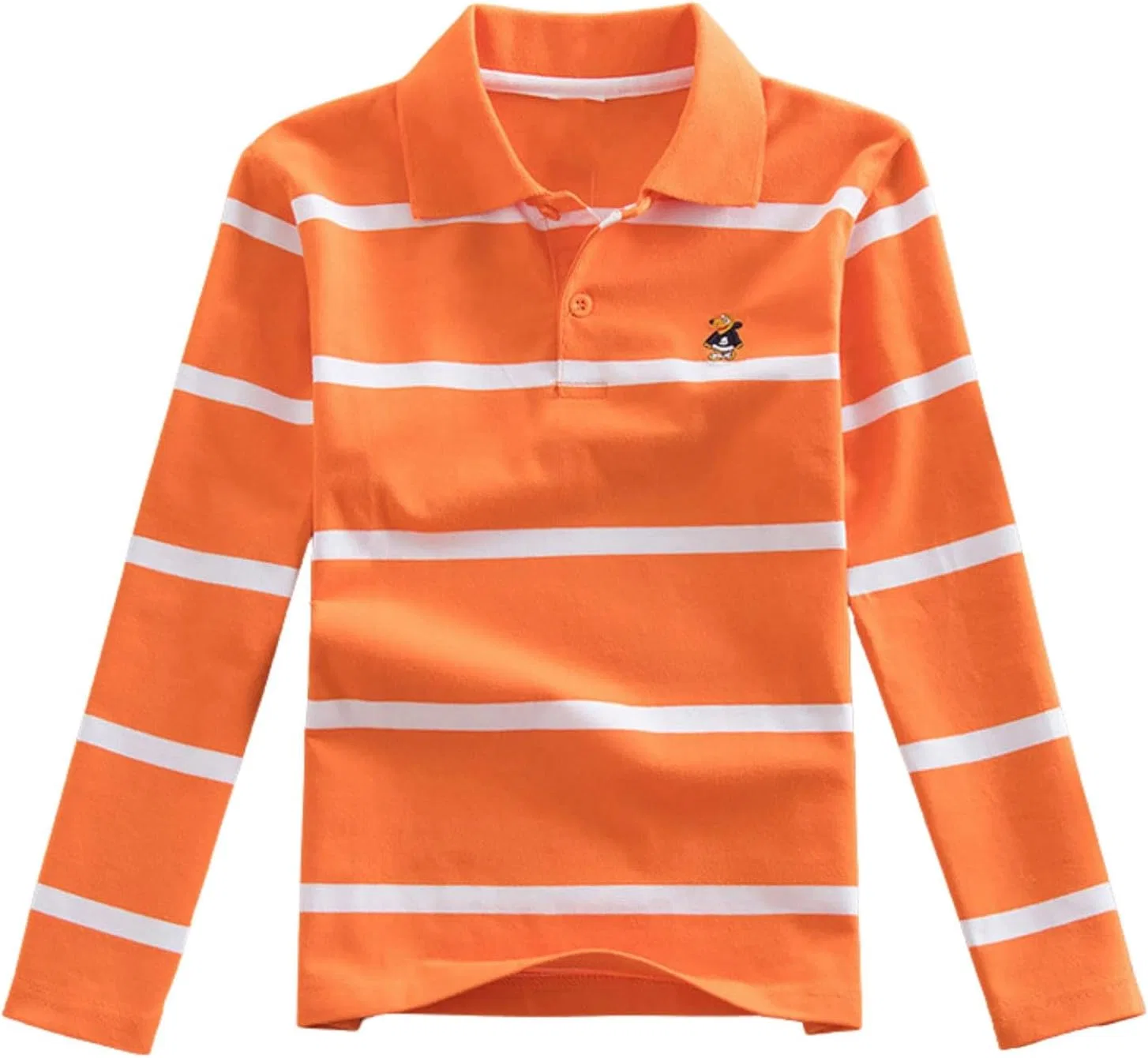 Мальчиковая рубашка поло, хлопок, Generic, Zc13- Orange