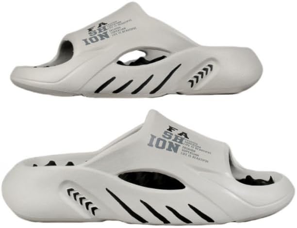 

Мужские шлепанцы Hhhchpm, модные EVA, противоскользящие, быстросохнущие, с открытым носком, для дома и улицы, летние пляжные мужские сабо и клоги, серый