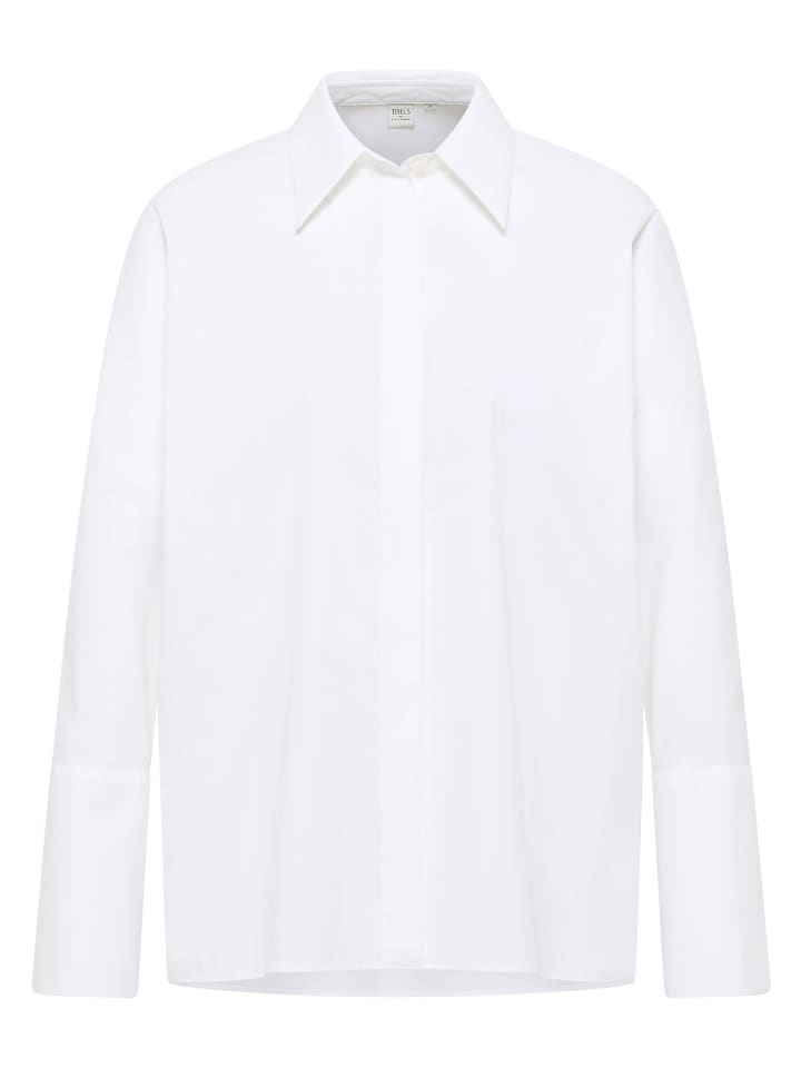 

Белая блузка свободного кроя Eterna