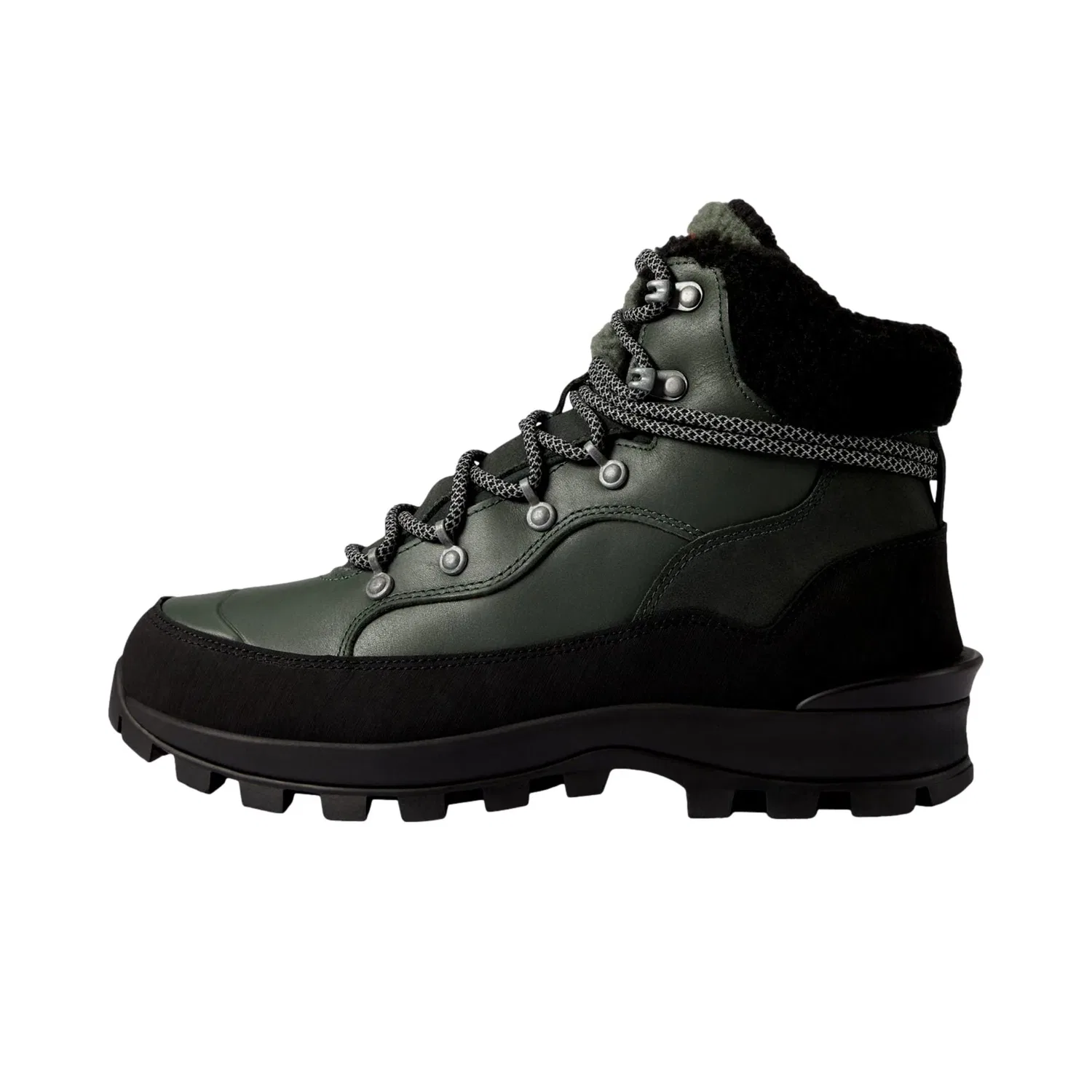 Мужские кожаные ботинки Hunter Boots Explorer, оливково-черные, модель WFS2235LSG-OVB