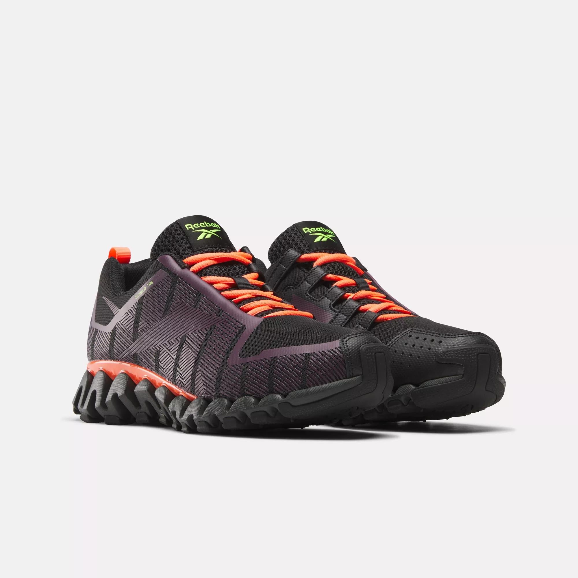 Мужские кроссовки ZigWild Trail 6 Reebok, зеленый/черный/белый — фото 2