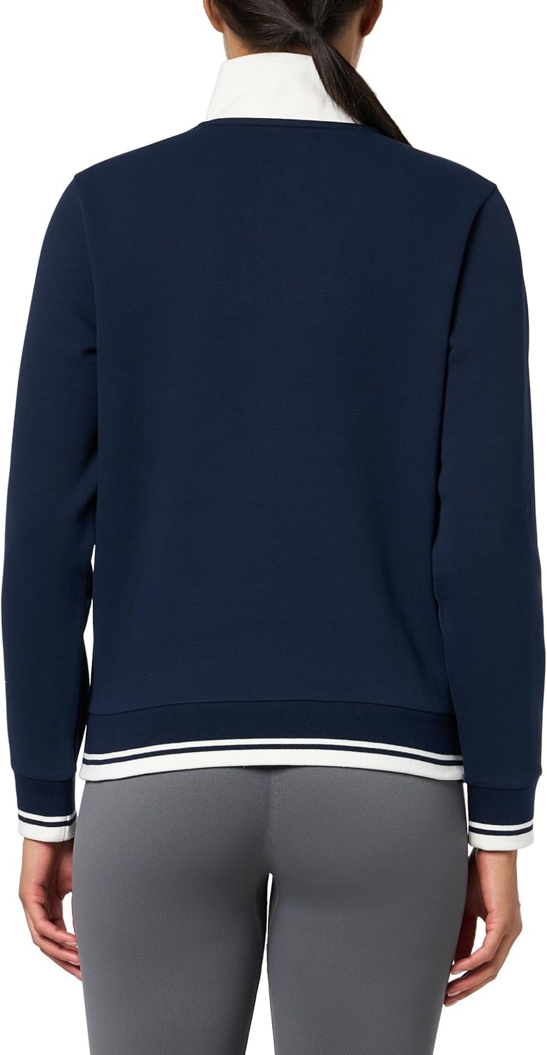Толстовка Lacoste Heritage с молнией, Navy Blue/White — фото 2