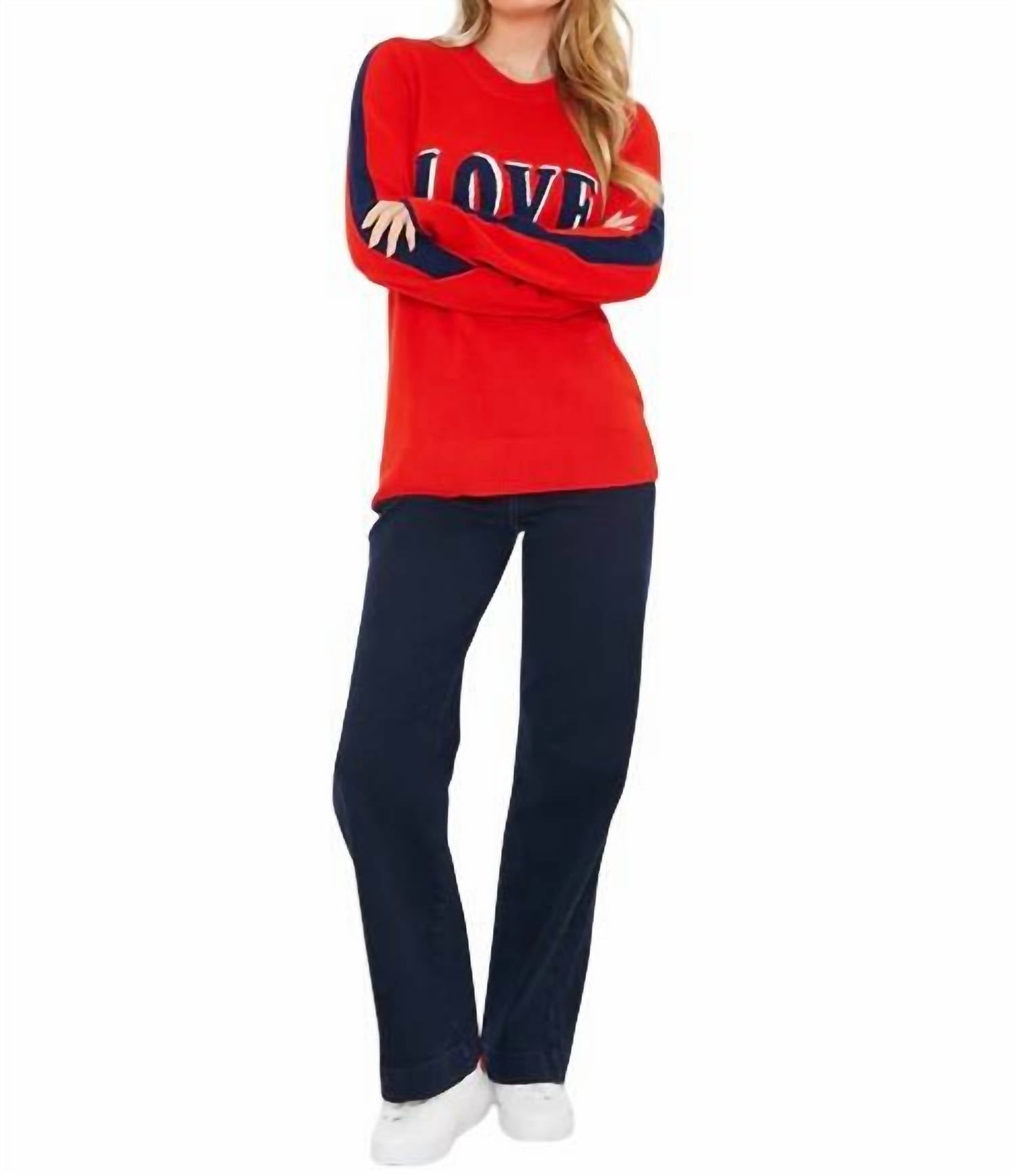 

Вязаный свитер Love In Pomodori Red Brodie Cashmere