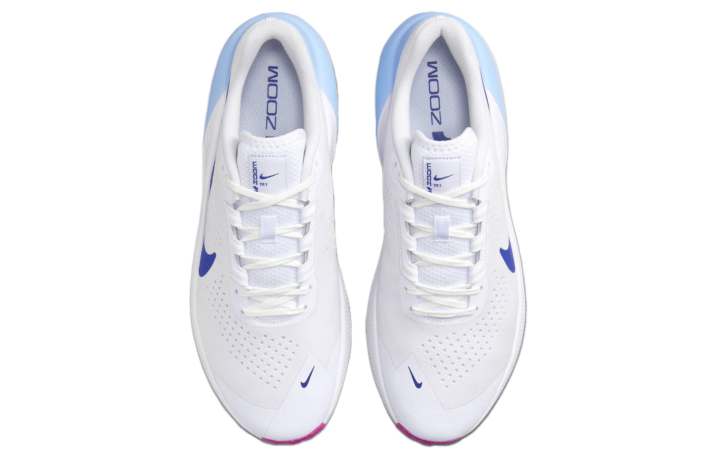 Nike Эйр Зум ТР 1 'Уайт Аквариус Блю' — Белый Синий, цвет White Blue — фото 4