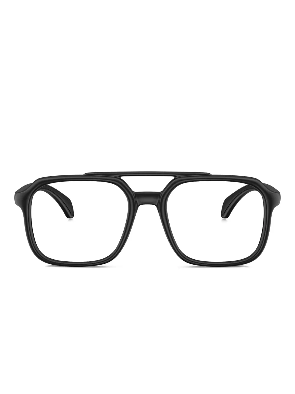

Очки в квадратной оправе Moncler Eyewear, черный