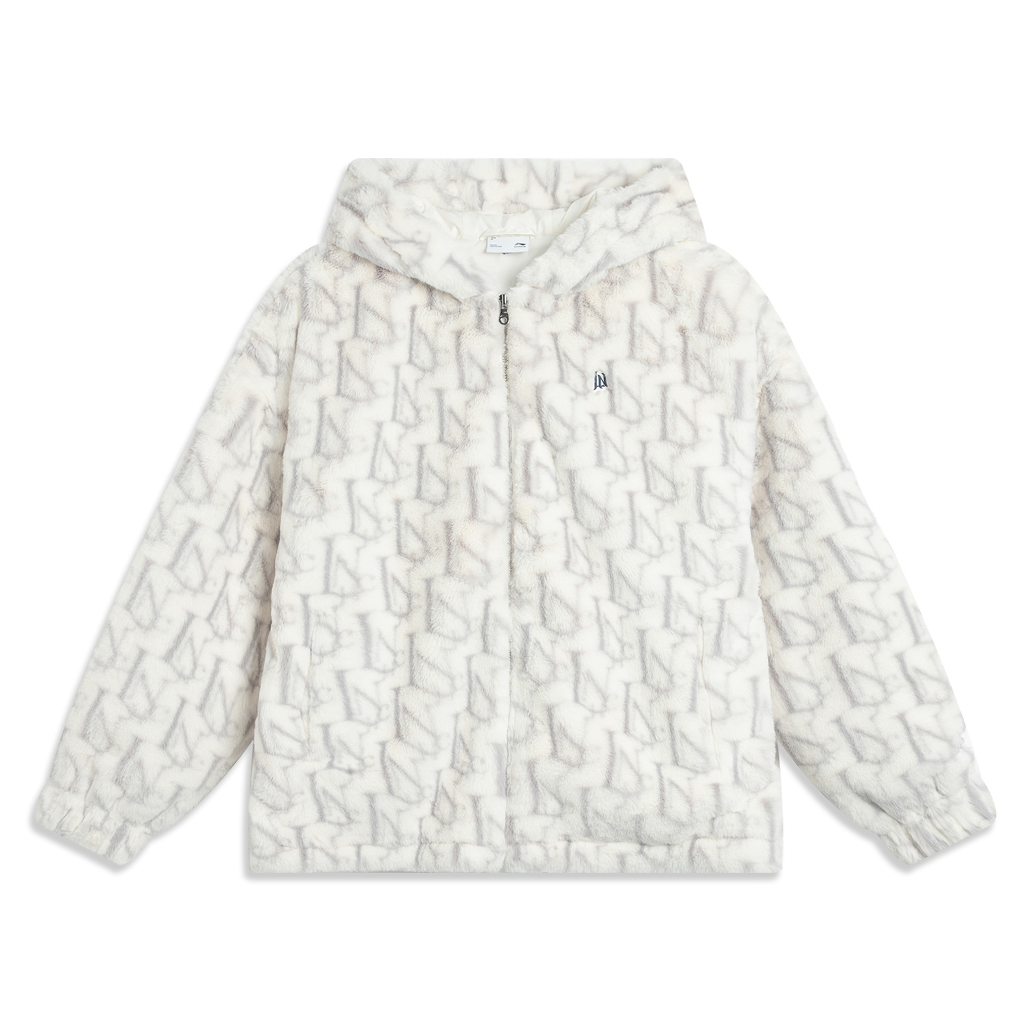 

LINING Спортивное пальто из велюра, Ivory Letter All over Print