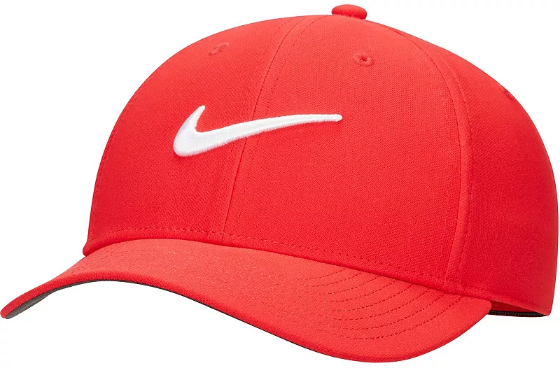 

Мужская структурированная кепка-галочка Nike Dri-FIT Club, цвет University Red/White
