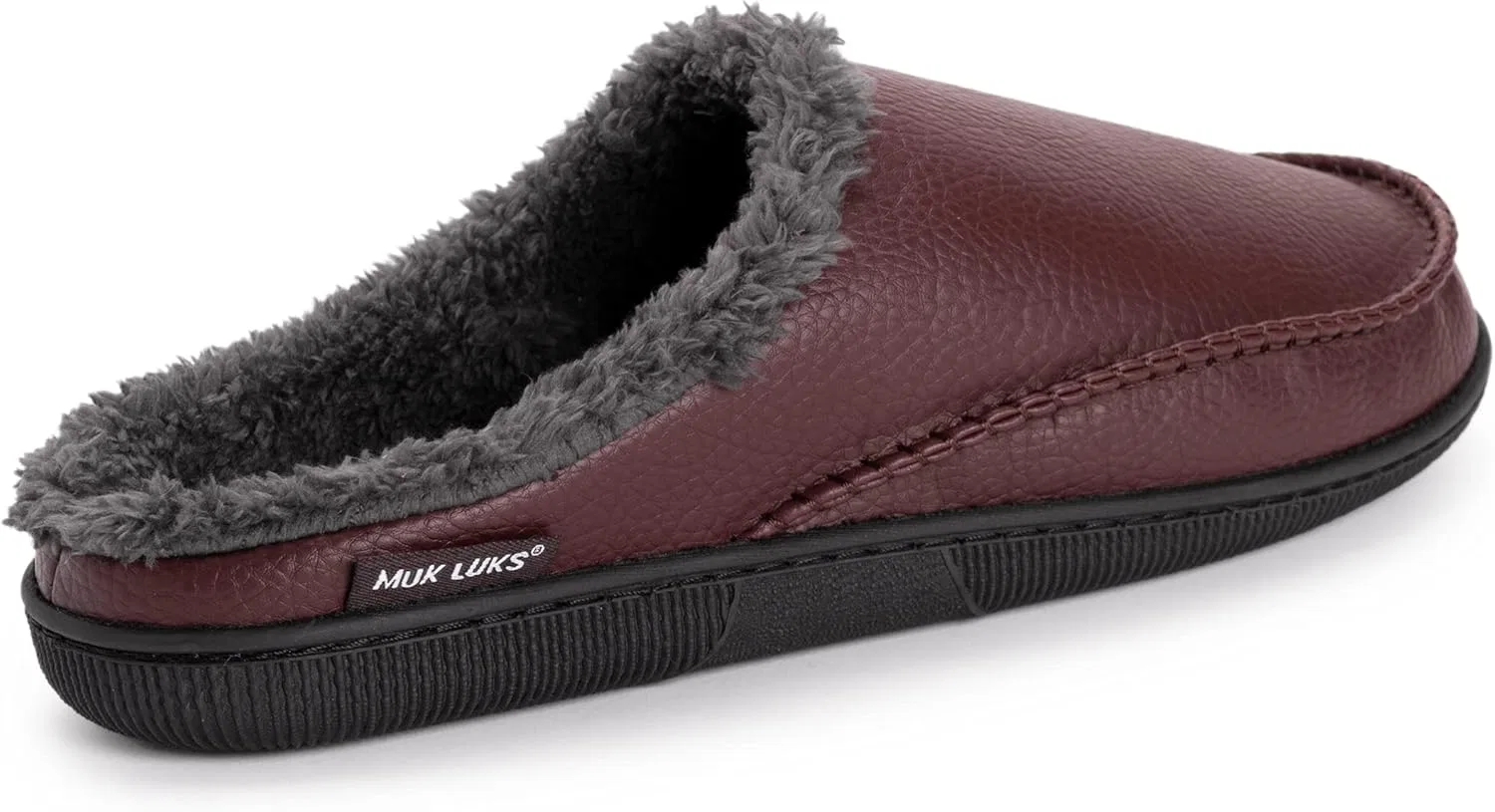 Тапочки из искусственной кожи MUK LUKS, коричневый — фото 2