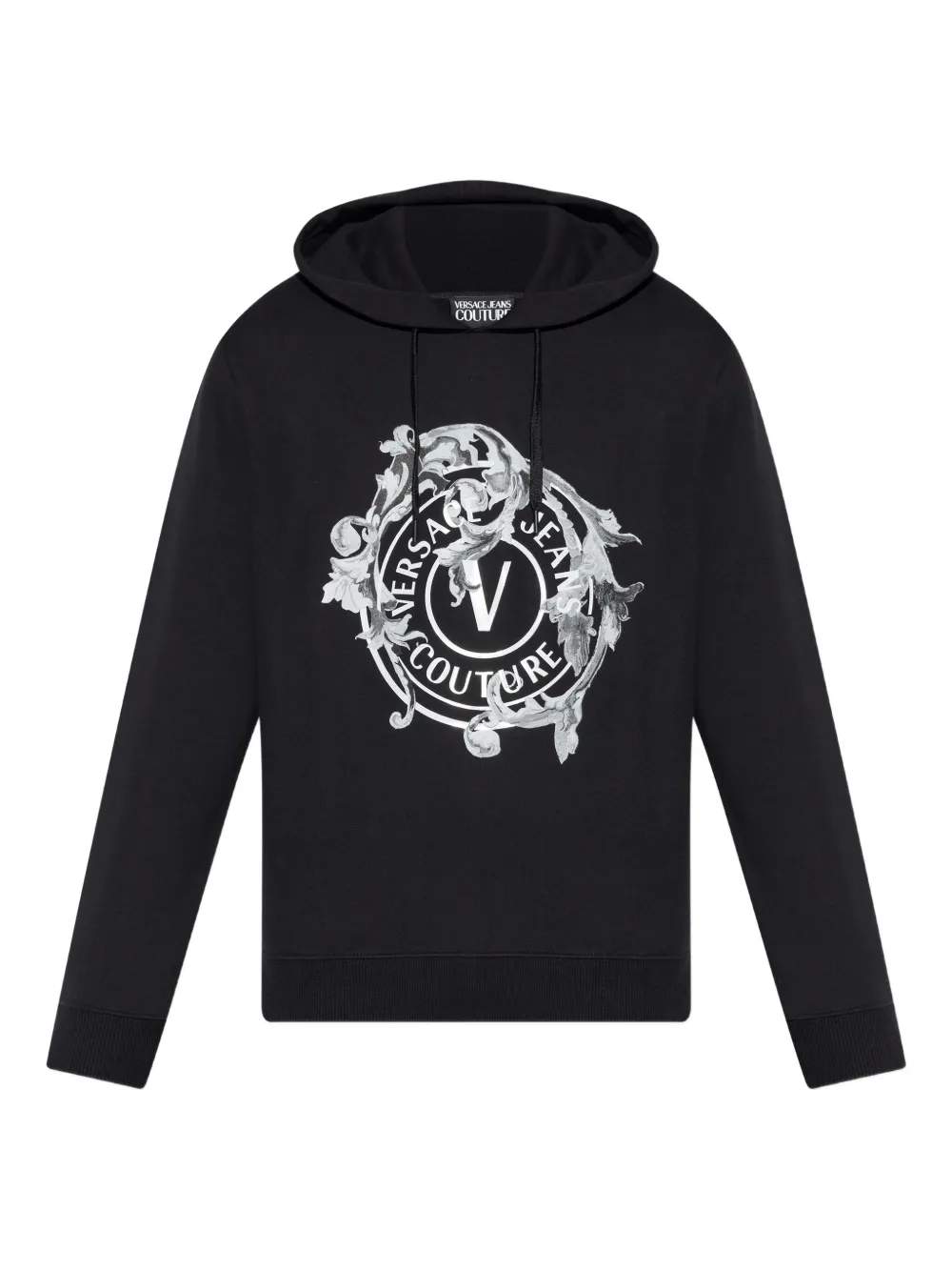 

Худи с логотипом Versace Jeans Couture, черный