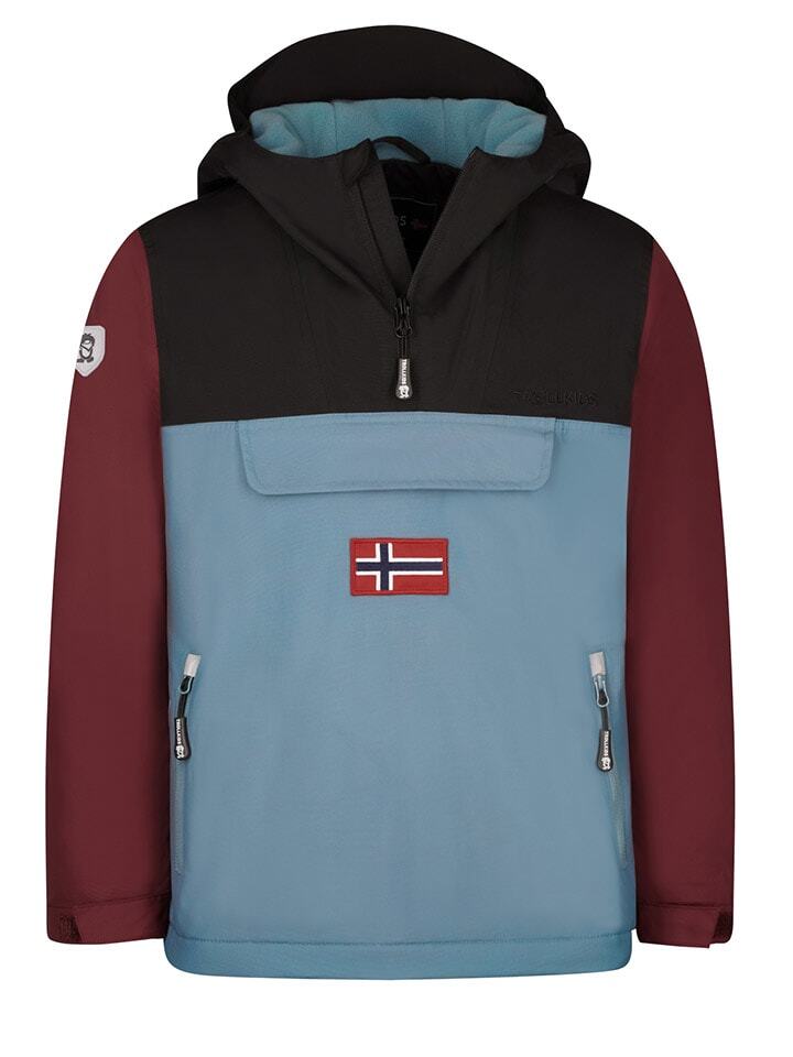 

Зимняя куртка Trollkids Kirkenes, цвет hellblau/rot/dunkelblau