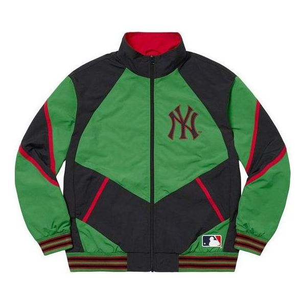 

Куртка x new york yankees track jacket 'green black' Supreme, зеленый
