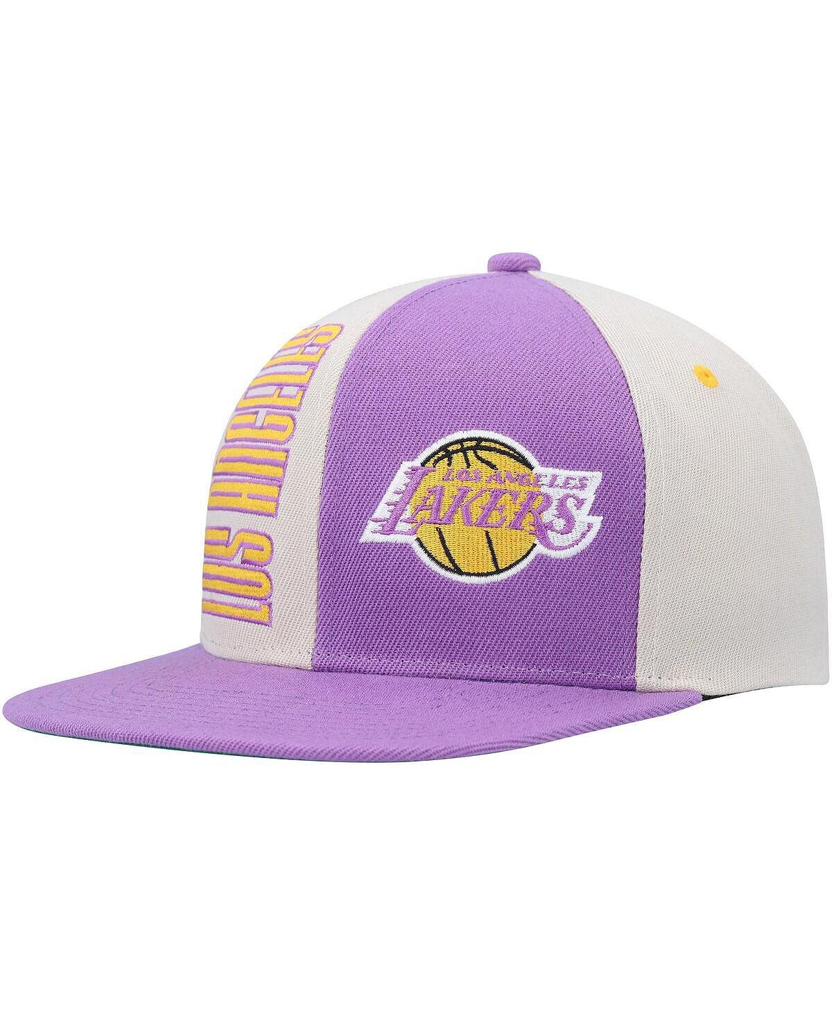 

Мужская кремовая, фиолетовая кепка Los Angeles Lakers Hardwood Classics Pop Snapback Mitchell & Ness