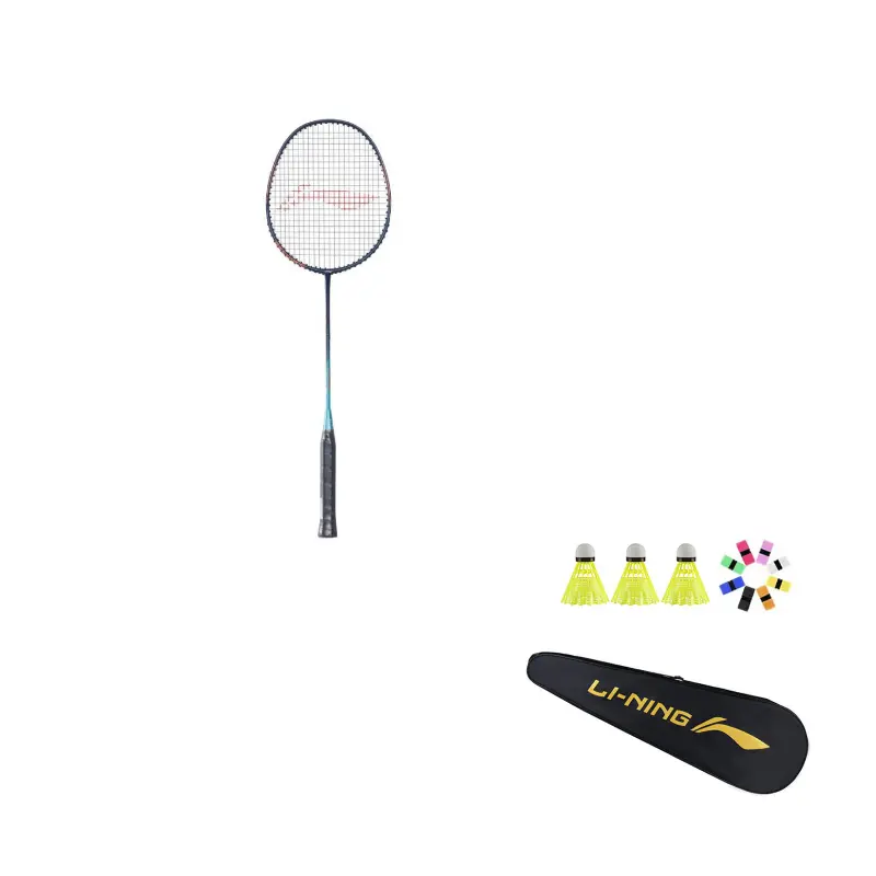 

LINING Ракетка для бадминтона Control Type All around Defense Entry Level 665mm Unisex 2U/G5 Single Racket Dark Purple Blue