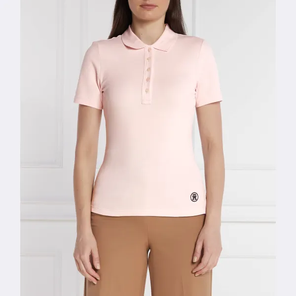 

Рубашка-Поло узкого кроя Tommy Hilfiger, розовый