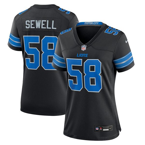 

Женская футболка Penei Sewell Detroit Lions 2nd Alternate Game Nike
