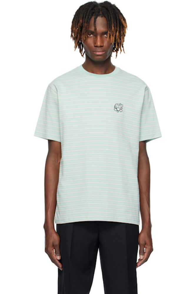 

Зеленая вышитая футболка Kenzo Paris VERDY Edition