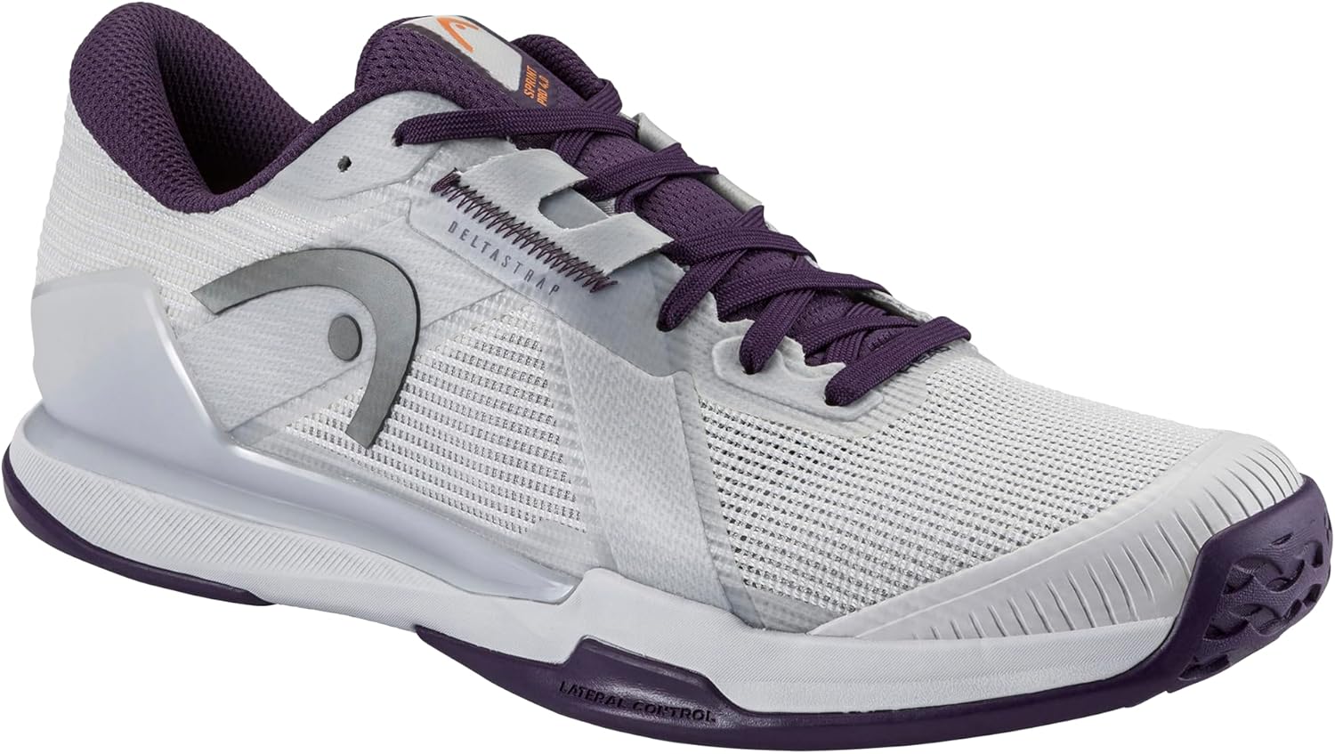 

Мужские теннисные кроссовки HEAD Sprint Pro 4.0 - Легкие, дышащие, для любого корта, с возвратом энергии, фиолетовый/серый/светло-серый