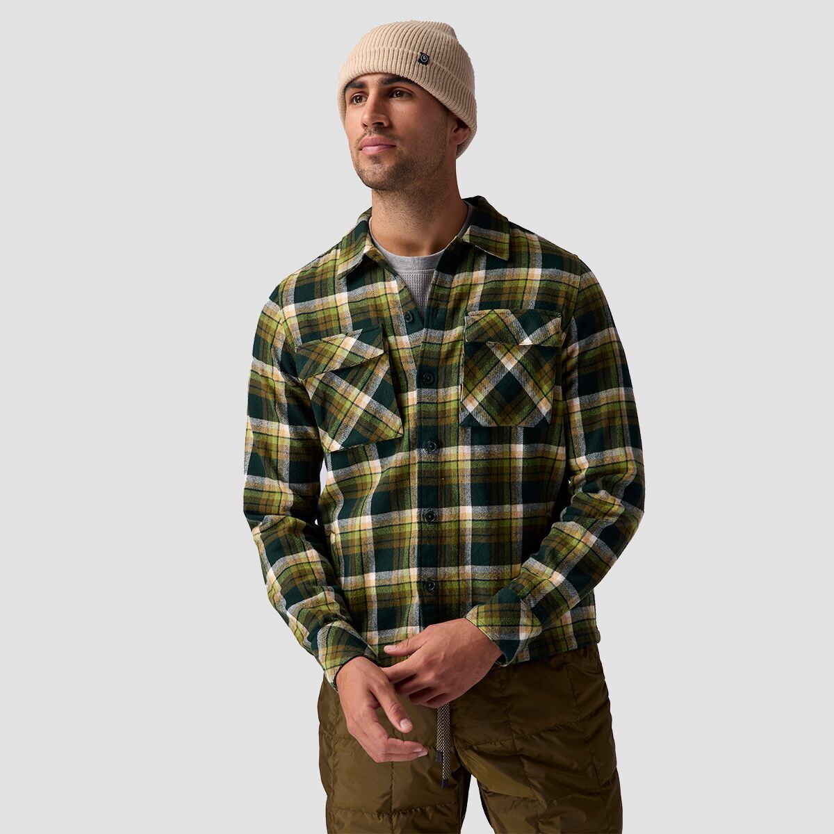 

Фланелевая рубашка утилитарного кроя Stoic, цвет kurbeigh canyon plaid