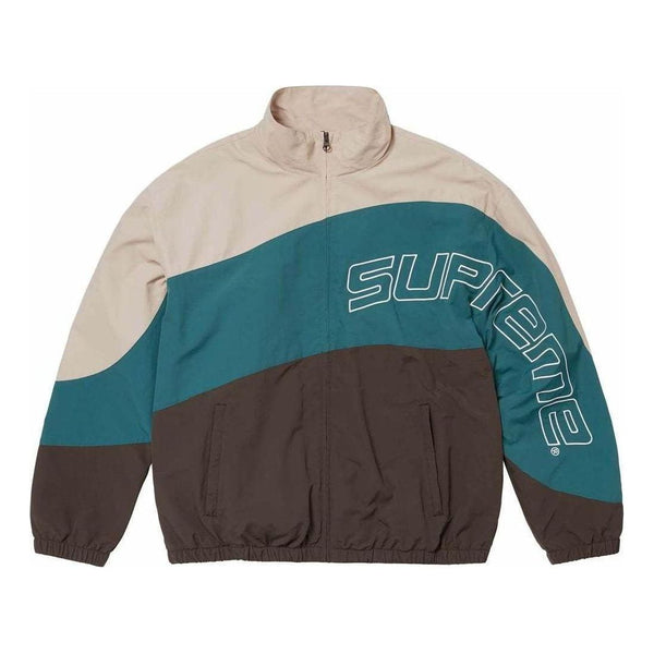

Куртка curve track jacket 'tan black blue' Supreme, бежевый