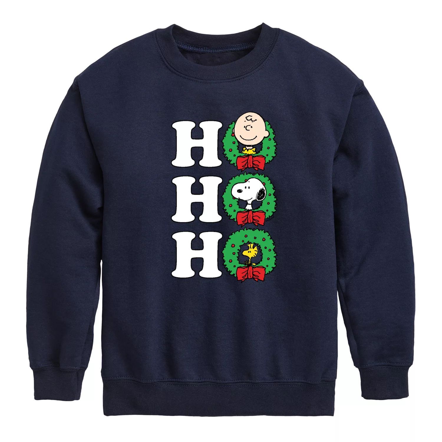 

Мальчики 8–20 лет, Peanuts Christmas Ho Ho Ho, флис Licensed Character, синий