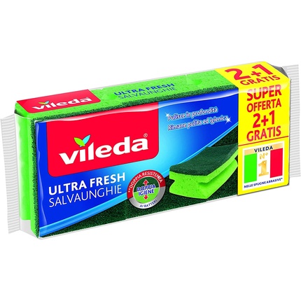 

Защитные средства для ногтей Ultra Fresh, махровая ткань, размер 2+1, зеленые Ultra Fresh Vileda