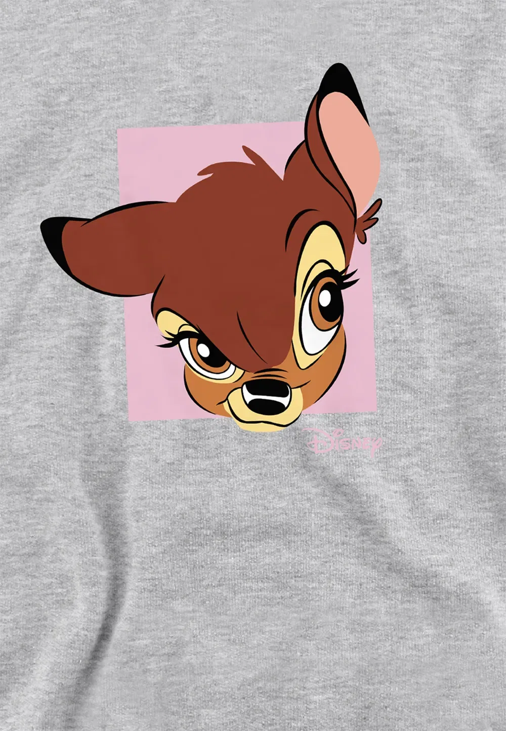 Детский худи с принтом Bambi, Disney, серый — фото 2