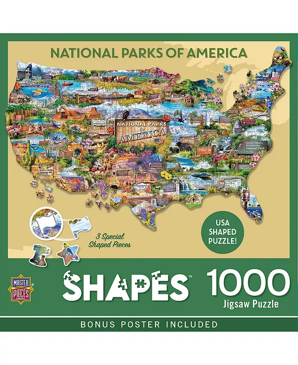 

Пазл из 1000 деталей «Национальные парки Америки» Masterpieces Puzzles, multicolor
