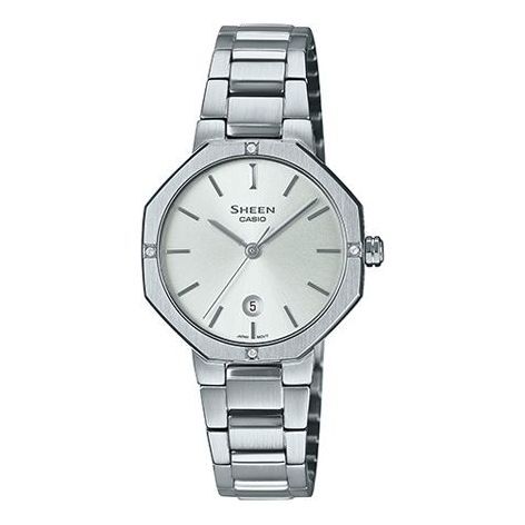 

Часы Casio Sheen Analog Octagonal Watch 'Silver White', цвет silver