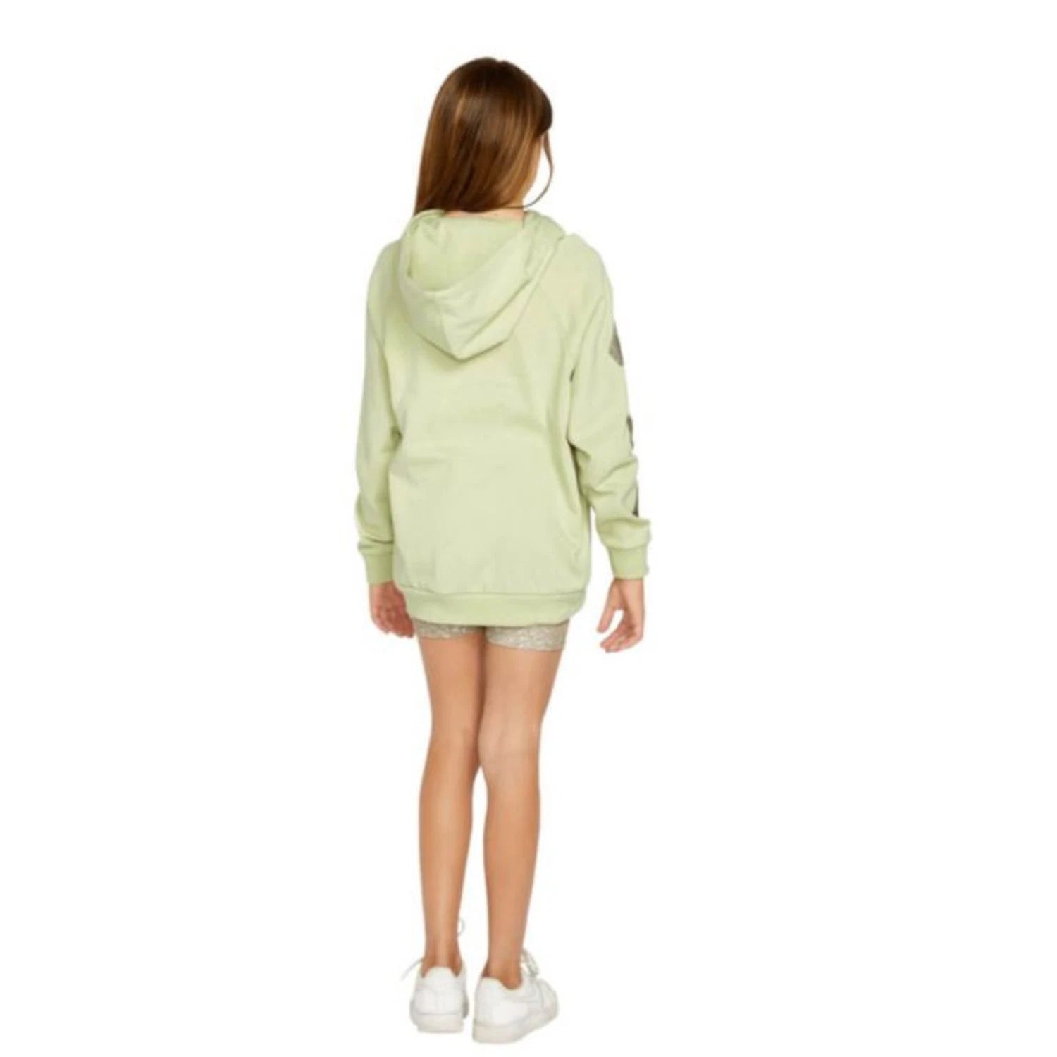 Толстовка Volcom Truly Stoked Boyfriend Hoodie Girls Sage Oversized Pullover RED591, зеленый — фото 3
