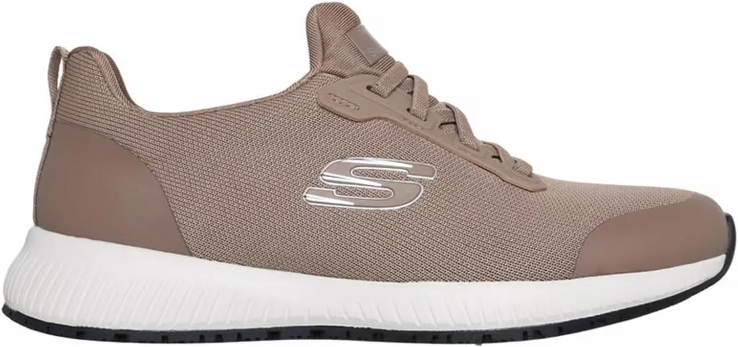 Кроссовки Skechers Women's Squad Sr Trainers, Taupe Flat Knit — фото 3