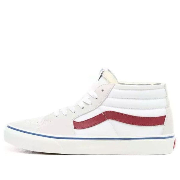 

Кроссовки sk8-mid 'true white' Vans, красный