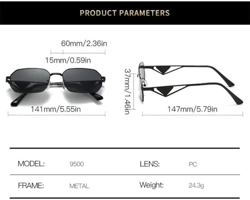 

Модные солнцезащитные очки для женщин 2027 года, винтажная металлическая оправа, многоугольные солнцезащитные очки, золотистый чай, один размер MTZJH, One Color
