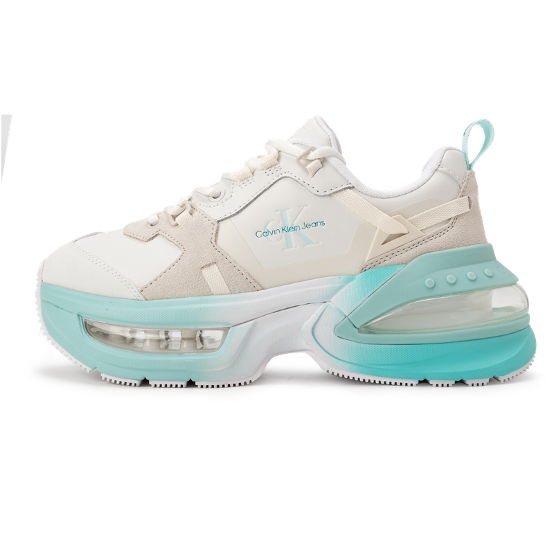 

Calvin Klein Массивные кроссовки для женщин, 0K9 - Moonlight White/Mocammi