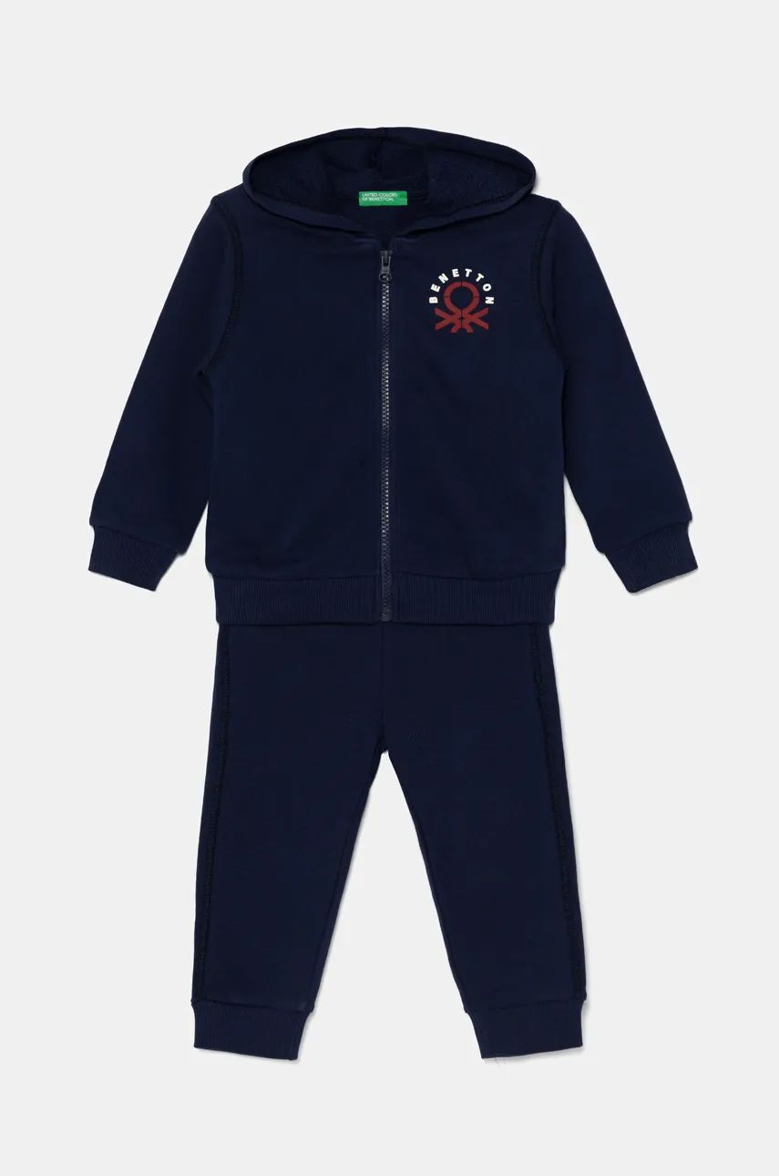 

Шерстяной спортивный костюм для мальчиков United Colors of Benetton, темно-синий